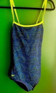 Speedo Reversible One Piece Swim Suit Size S‎ Small EUC!