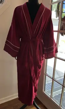 Vintage Robe~King Of The Robe~ Red Pockets Tie 70s 80s NEW Old Stock One Size