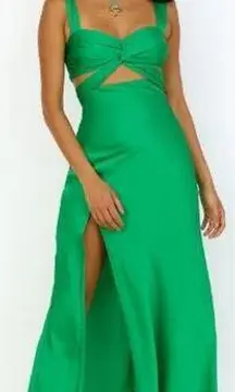 Fortunate One Ivy Grows Maxi Dress Green NWT Sz. M (US 6)