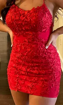 Red Lace Dress