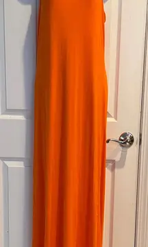Fabletics Neema Maxi Dress Monarch Orange NWT Size Medium