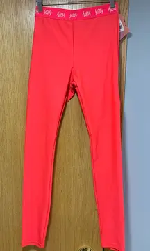 Yitty Major Label Smoothing High Waist Leggings in Neon Orange - Size Small