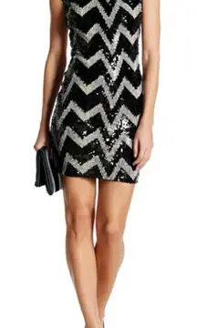Dress the Population Gabriella Sequin‎ Mini Dress
