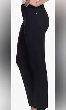 GLORIA VANDERBILT Amanda denim pant bling swan back pockets black NEW size 12