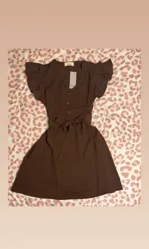 chocolate brown dress