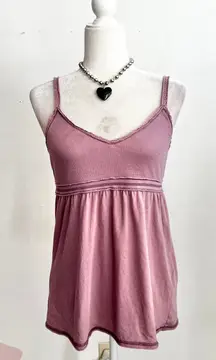 Y2K Aeropostale Purple Babydoll Top Vintage 2000s Fairy Coquette Retro Small