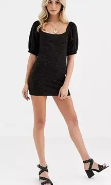 Free People Puff Sleeve Mini Dress