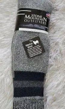 NWT Stone Mountain Outfitters Merino Wool Heavy Weight Boot Socks Size Large Wom