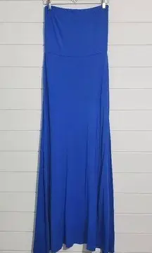 MUDD Blue Long strapless Beach dress Size L