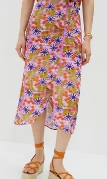 Vera x Anthropologie Floral Midi Skirt $118 12