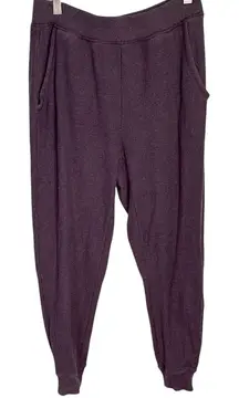 Aerie Waffle Knit Elastic Waist Pocket Joggers W1542 Sz S