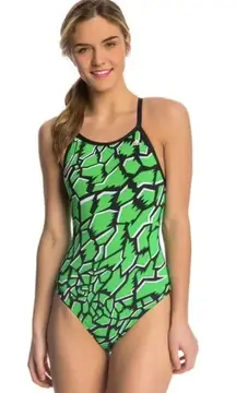 Infinitex Primal Vortex Back Swimsuit One Piece Womens Size 26 NWT $70