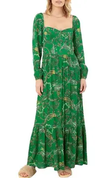 Hale Bob Vinita Maxi Dress Green Size XL NWT