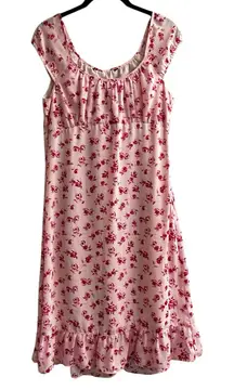 Vintage 2000s Babydoll Dress Fairy Y2K Grunge Coquette Milkmaid Size Small