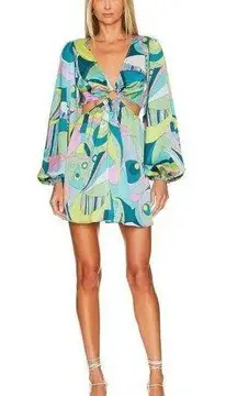 Show Me Your Mumu Go Out Cut Out Mini Dress in Go Go Luxe Medium Womens Retro