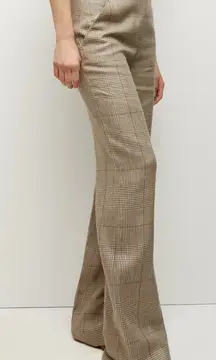 Veronica Beard Tonelli Plaid Wide Leg Pants 0