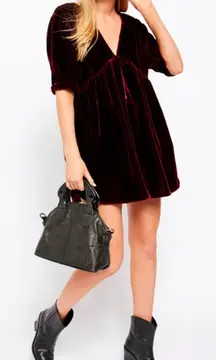 New with tags Free People Ivy Velvet Mini Dress