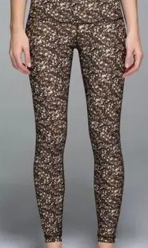 Lululemon Shine Tight Shimmy Shimmer Roll Down Leggings