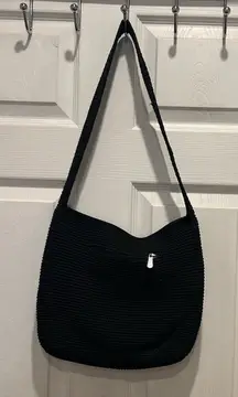 The Sak Handbag Black‎ Woven Shoulder Bag Purse Casual