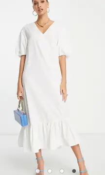 Pretty Lavish White Maxi Dress 
Vera organic cotton revolve casual fall formal