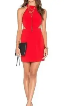 NWT NBD x The Naven Twins Revolve Show It Off Bodycon Dress Lipstick Red