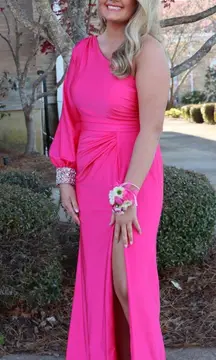 Hot Pink Prom Dress