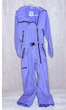 Vintage 1980s 90s Ski Suit One Piece Snowsuit Mountain Goat Snow Bibs retro 10