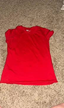 Plain red t-shirt
