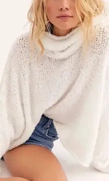 White Cowl Neck Sweater