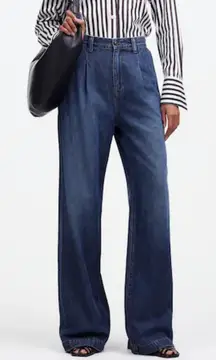 MADEWELL The Harlowe Wide Leg Jean size 25 Airy Denim Field Wash