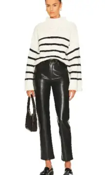 Agolde Recycled Leather Fitted 90's Pants Size 28