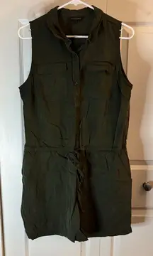 Banana Republic Army Green Sleeveless Romper size 12