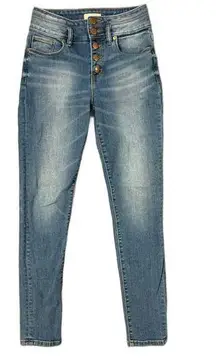 Miss Me | High Rise Skinny Jeans 96% Cotton 5 Button Fly Medium Wash Size 26