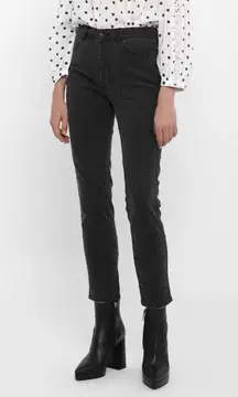 Ulla Johnson Prince Polka Dot Jeans Gray Women’s Size 2 High Rise Cropped Skinny