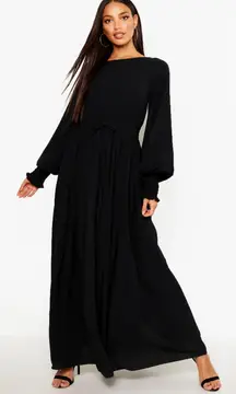 Boohoo Black Maxi Dress