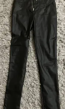 Chocolate USA black leather pants