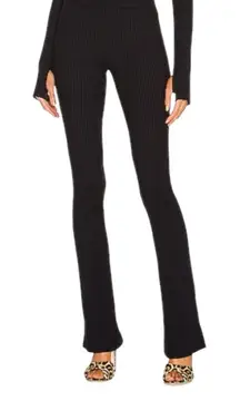 Helmut Lang • ribbed black flare leggings sz XS