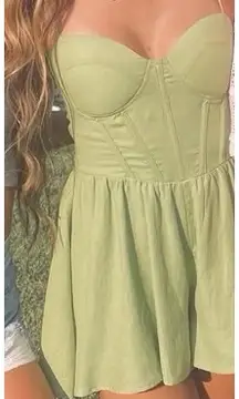 Green Windsor Corset Romper