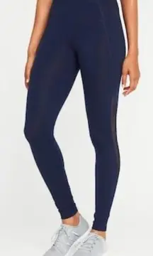 Active Mesh Blue Leggings