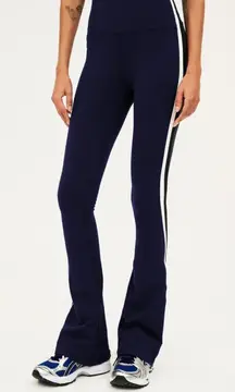 Splits59 Raquel High Waist Flared Legging 32” Indigo Blue White Black $134 XL