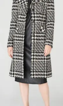 CLASSY SINGLE BREASTED WOOL BLEND  DESIGNER COAT