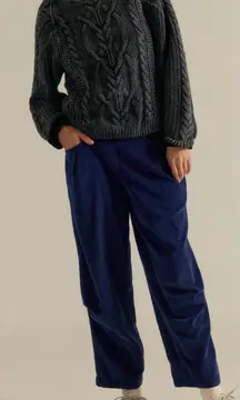 NWT Free People We The Free Nice Choice Cord Jeans Outer Space Navy Blue - Large