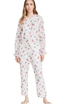 Hill House Home Floral Print Pant Set EUC