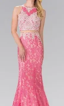 Gorgeous Jolene Mock 2 Piece Pageant/Prom Gown!