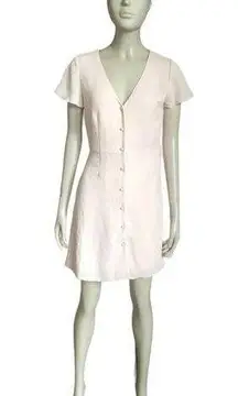 Wilfred Light Pink Button Up A Line Dress