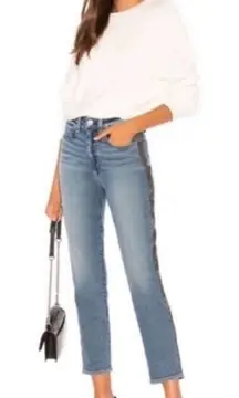 McGuire Ibiza High Rise Straight Crop Camo Jean