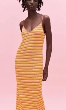 Jacquard Striped Dress ☀️