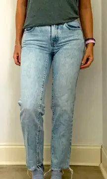 Pacsun Acid Wash 90s Straight Leg Jeans 23 Blue Denim Grunge Emo Y2K‎ Acid Wash