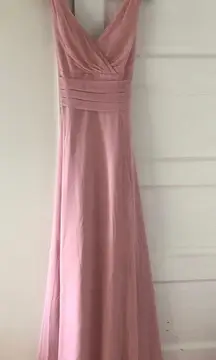 David's Bridal  pink formal gown