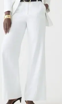 NEW J.Crew Factory Women’s White Linen Kelsey Pants 00